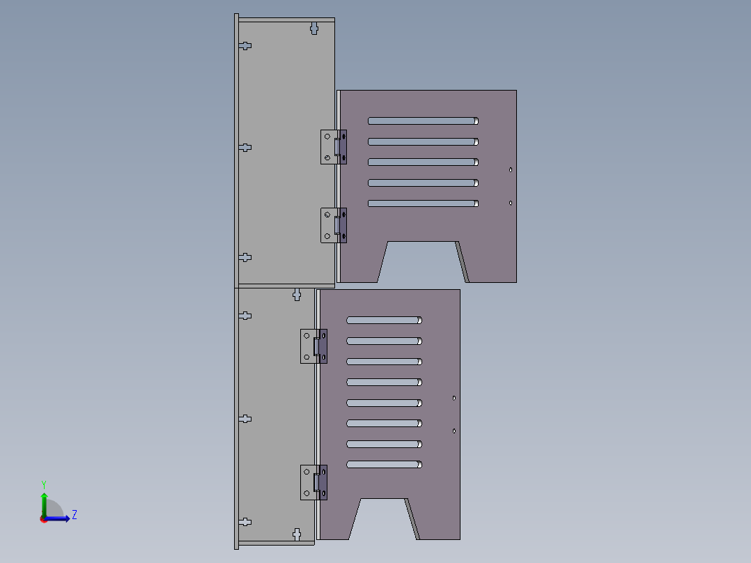 WIFI路由器盒子左视图