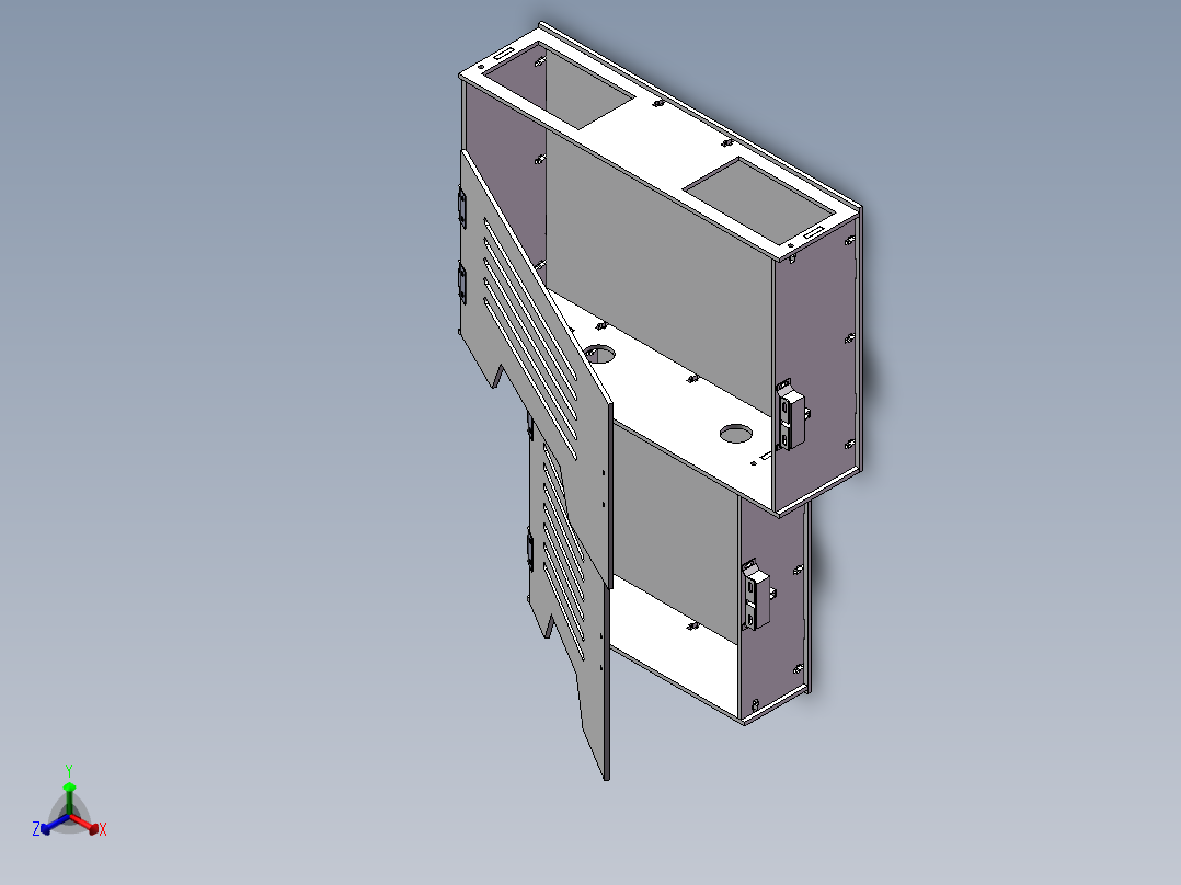 WIFI路由器盒子正等轴测图