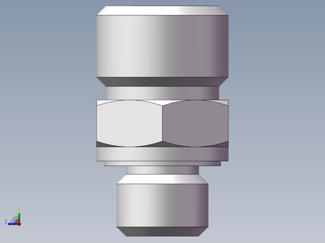 英制管螺纹ED密封、1CB-14-02WD右视图