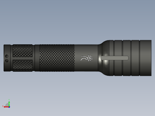 中型强光手电设计后视缩略图