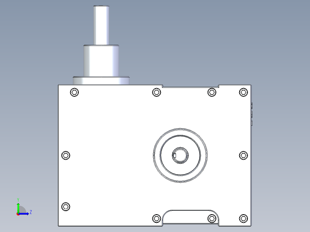 RU100DH升降摇摆型左视图