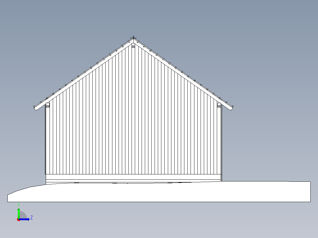 房子、建筑(205)左视图