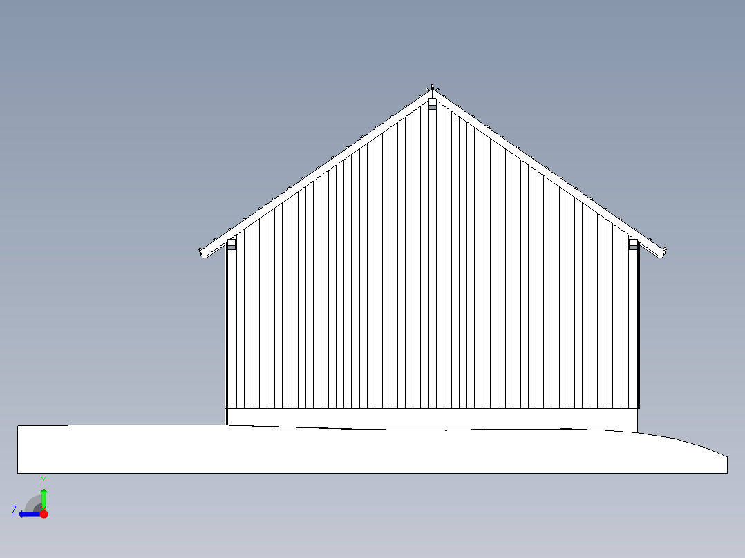 房子、建筑(205)右视图