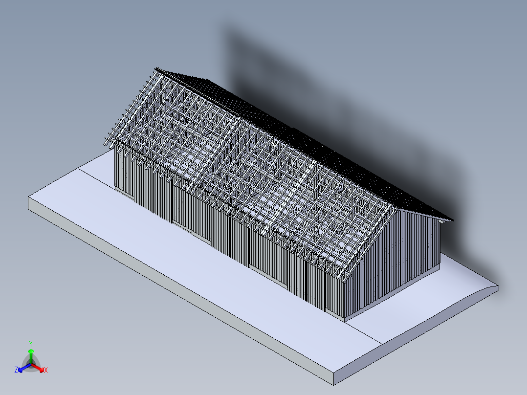 房子、建筑(205)正等轴测图