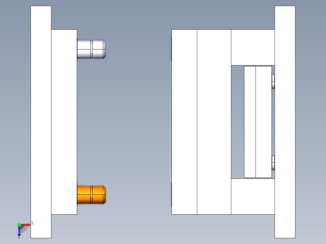 A2004958-参数化模具  参数化模具俯视图