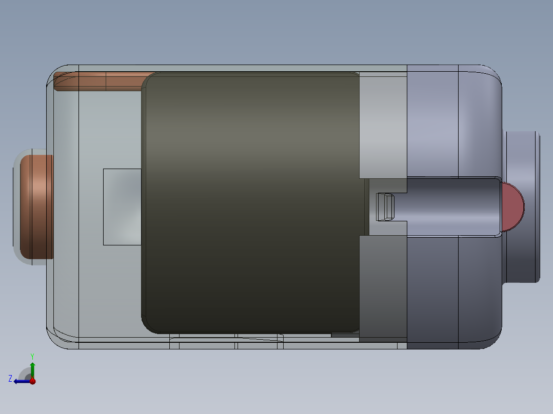 直流电机、电机(13)右视图