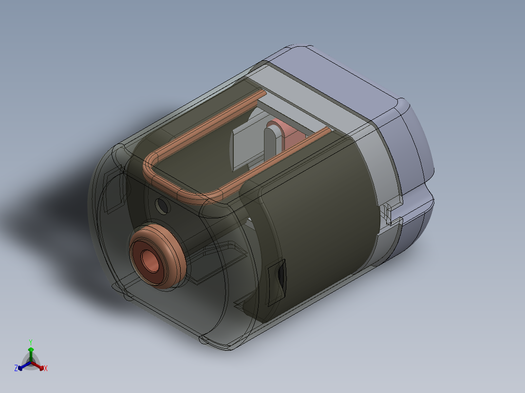 直流电机、电机(13)正等轴测图
