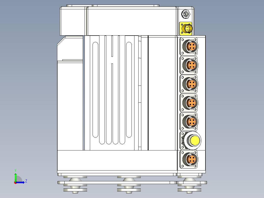 军用无线电台机模型--361158-25左视图