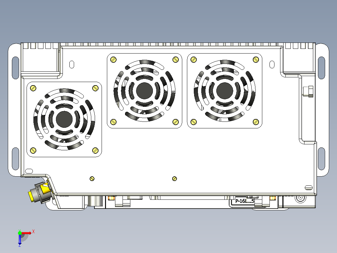 军用无线电台机模型--361158-25俯视图