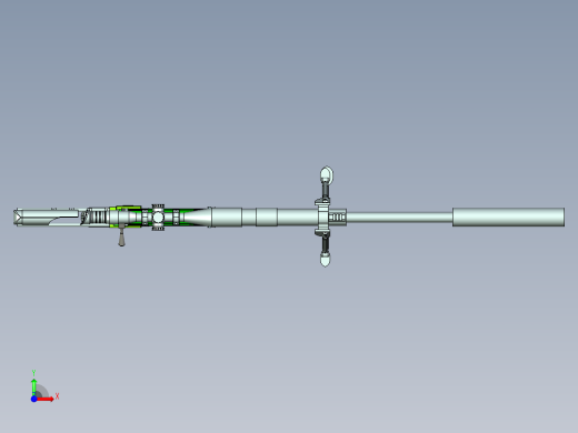 手枪左轮冲锋枪老式狙击步枪设计3D图纸cheytac-m200 stp x_t前视缩略图