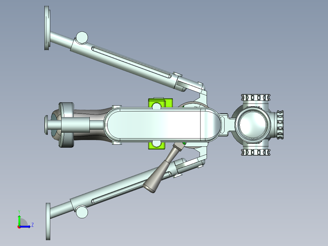 手枪左轮冲锋枪老式狙击步枪设计3D图纸cheytac-m200 stp x_t左视图