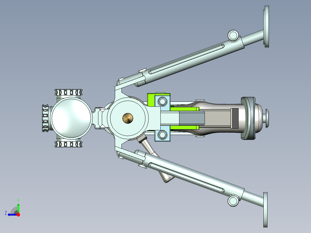 手枪左轮冲锋枪老式狙击步枪设计3D图纸cheytac-m200 stp x_t右视图