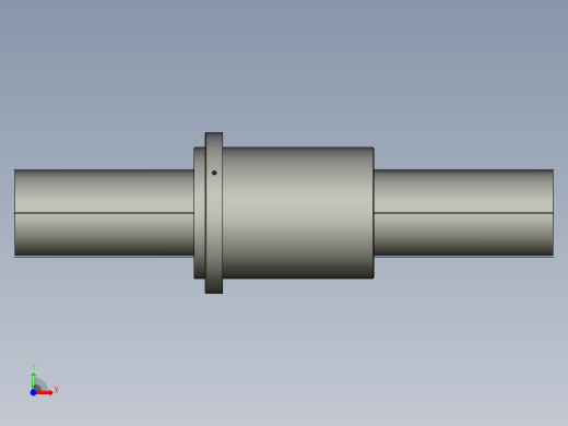 JF20040-8滚珠丝杆3D模型.igs前视缩略图