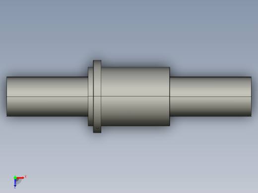 JF20040-8滚珠丝杆3D模型.igs俯视缩略图