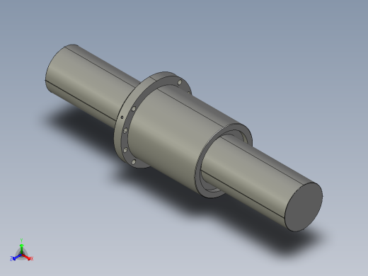 JF20040-8滚珠丝杆3D模型.igs正等轴测缩略图