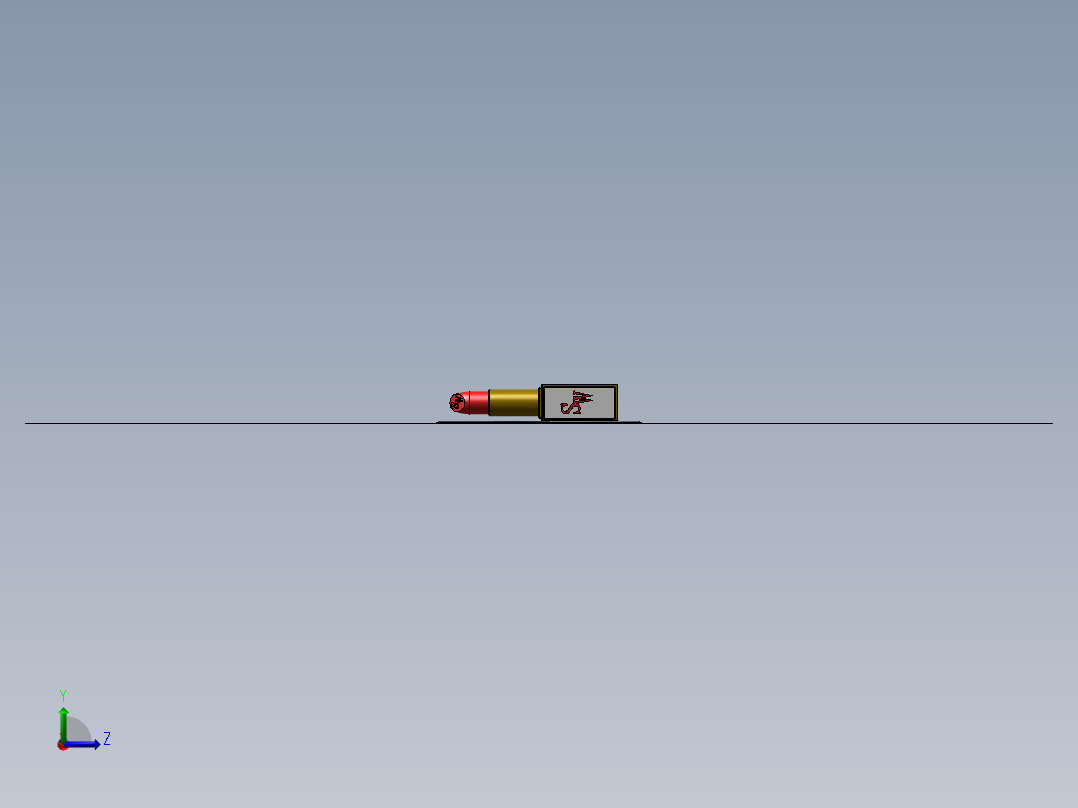 制作口红旋转动画左视图