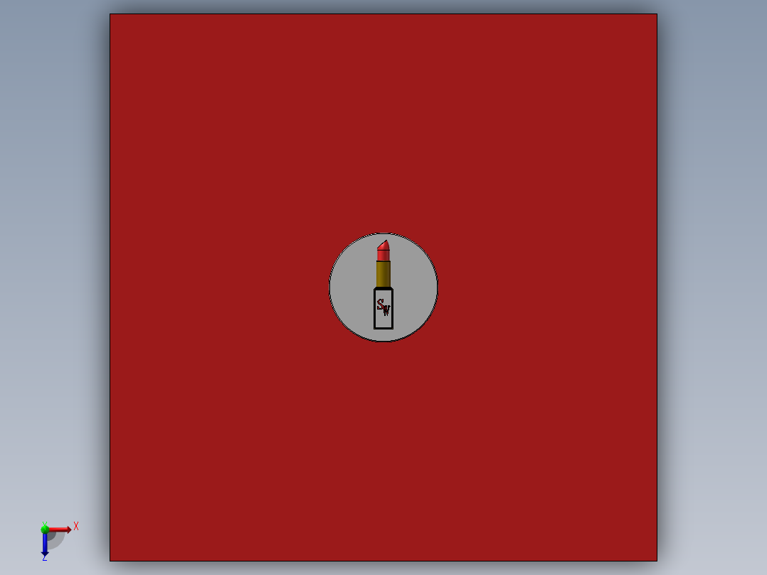 制作口红旋转动画俯视图