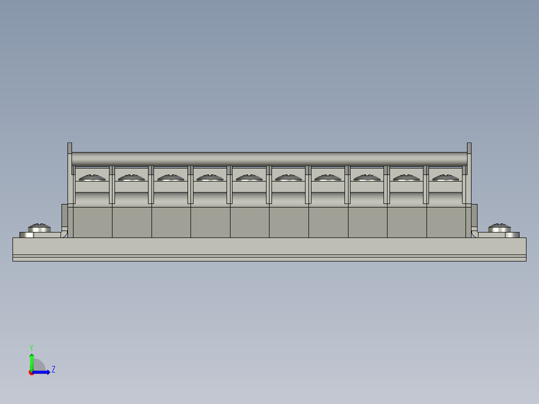 TD-30A10接线排左视图