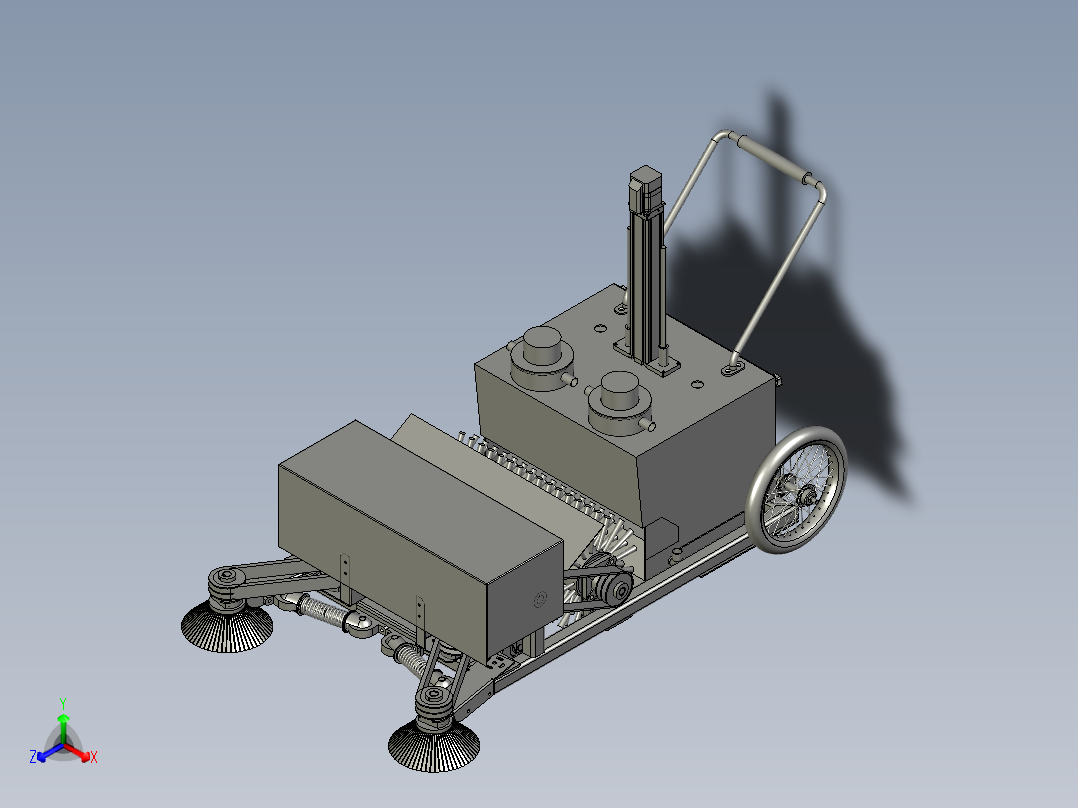 纯扫式道路清扫车垃圾输送系统