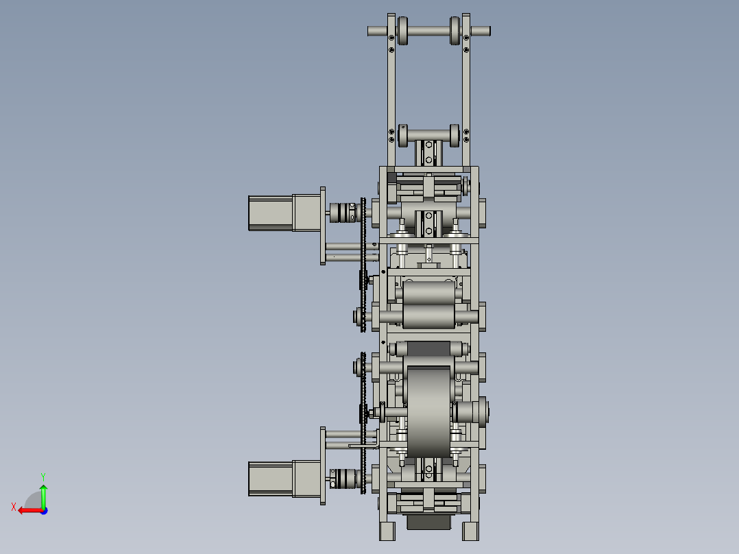 显影辊抛光机D80-砂纸收放机构后视图