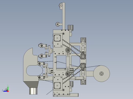 显影辊抛光机D80-砂纸收放机构右视缩略图