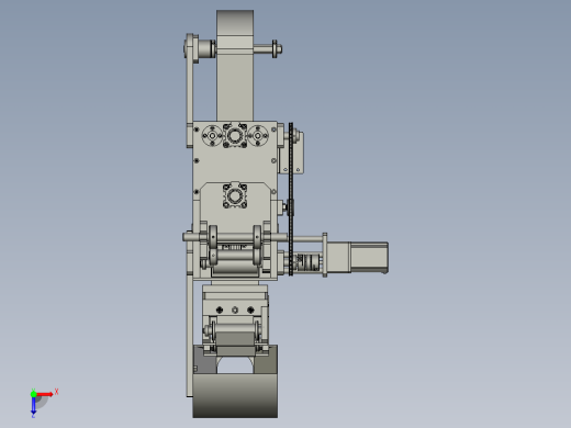 显影辊抛光机D80-砂纸收放机构俯视缩略图