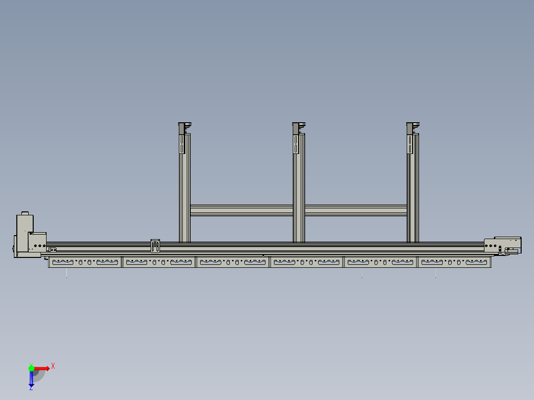 CZXD-0404输送机构ZB俯视图