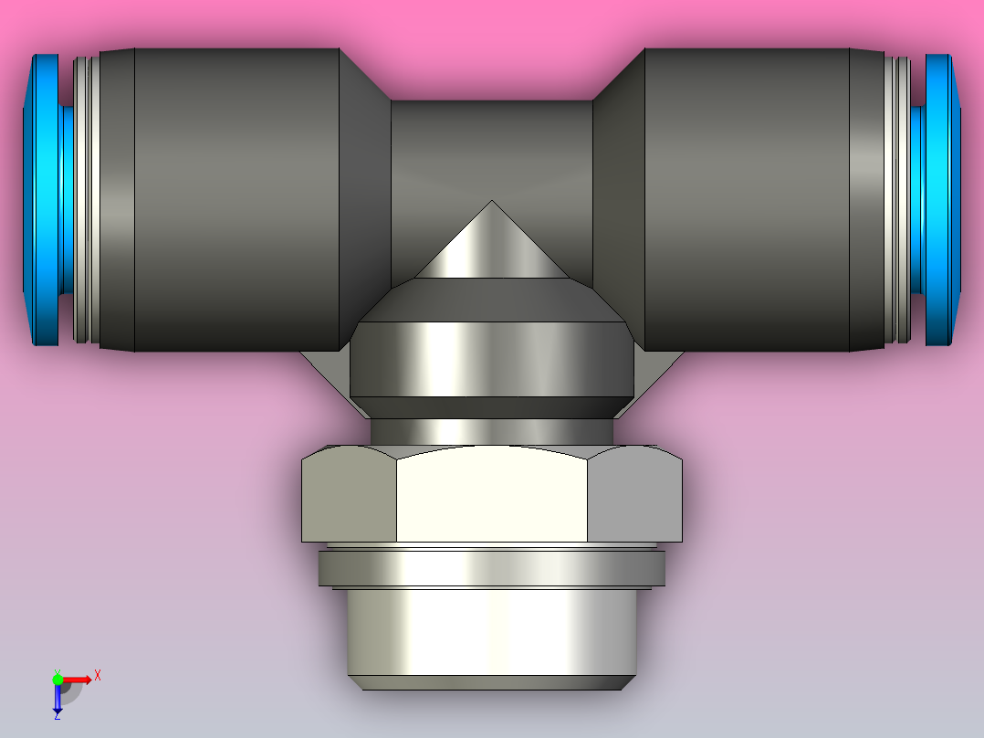 快插接头QST-G3_8-10-20俯视图