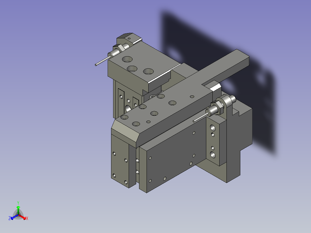 14AC-极耳定位组件A正等轴测图