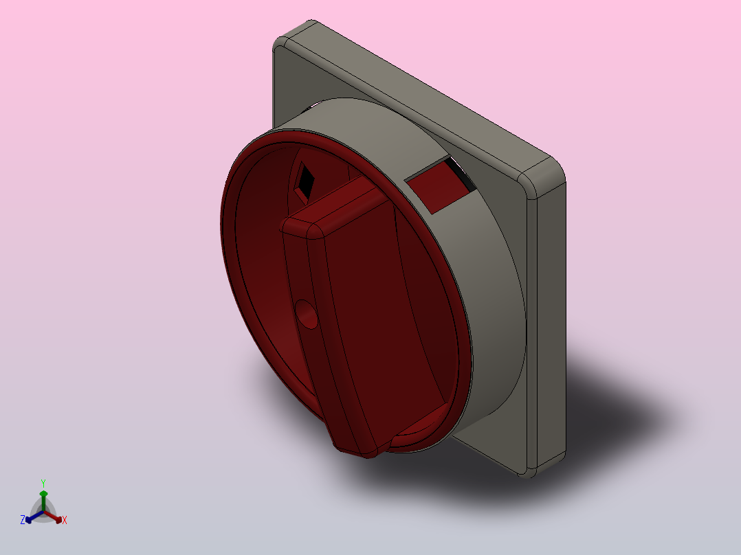 转换开关正等轴测图