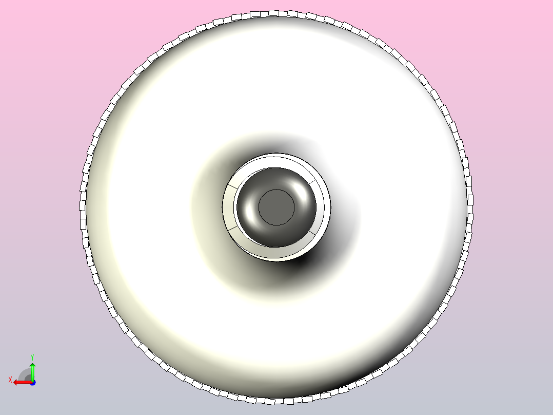 LED灯泡型号 - 高功率灯（Fusion 360设计）后视图