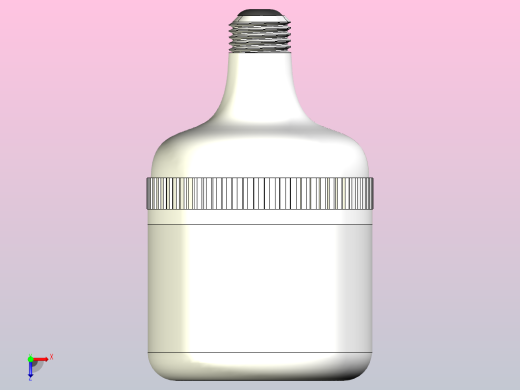 LED灯泡型号 - 高功率灯（Fusion 360设计）俯视缩略图