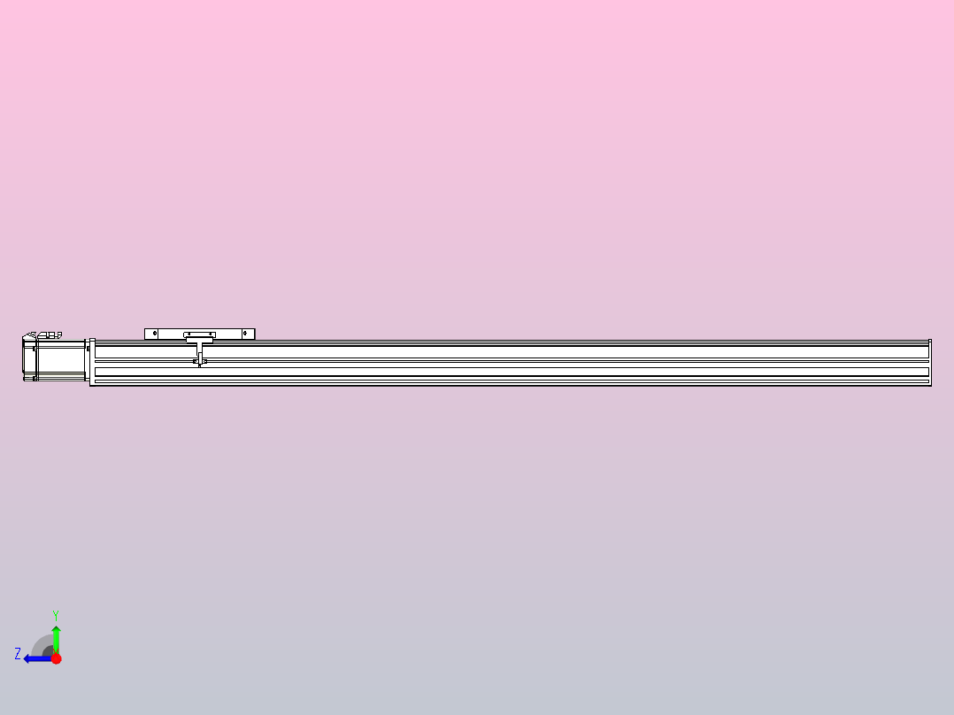 滚珠丝杠直线轴带导轨全封闭TPA-HCR-175D-2510C-L1250-M-C-P75-N3右视图