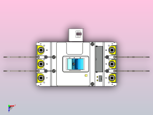NM5S-630 3P高级型塑料外壳式断路器三维模型202209俯视缩略图