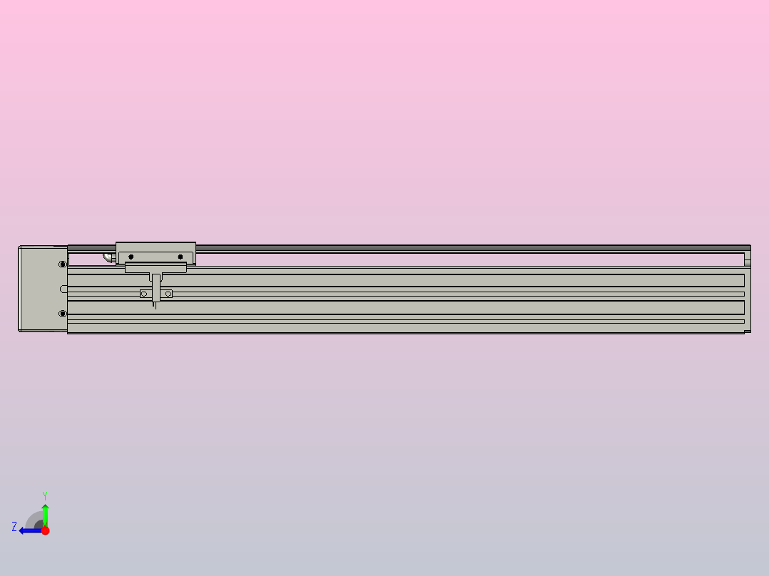 日规模组半封闭丝杆TPA-HNR-65S-1610C-L400-ML-Y-P10-N3右视图