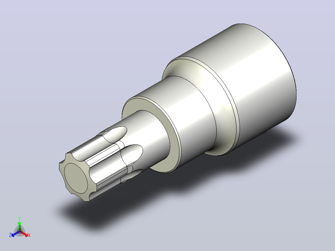 TP50 Torx Plus套筒钻头正等轴测图