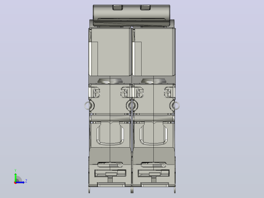 NBH-80 1P&amp;N小型断路器三维模型202307左视缩略图