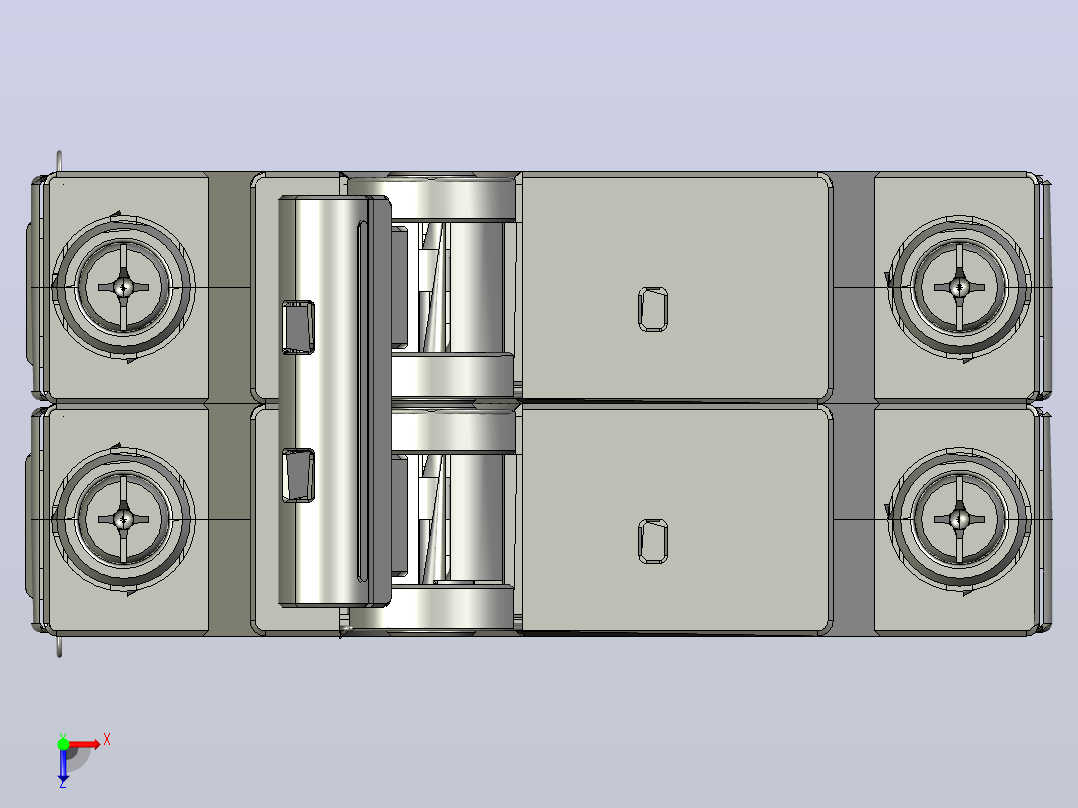 NBH-80 1P&amp;N小型断路器三维模型202307俯视图