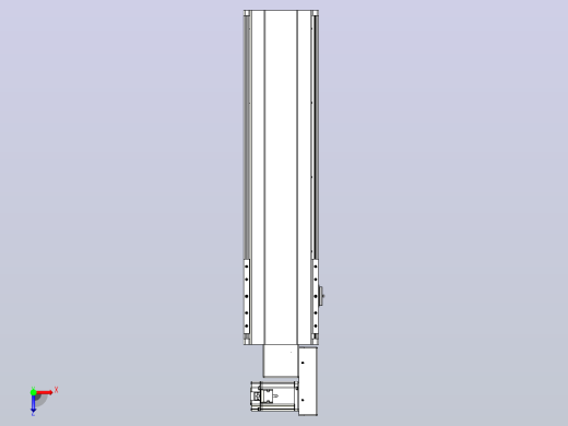 皮带直线轴半封闭可选导轨TPA-HNB-202D-140-L550-MR-Y-P75-N3俯视缩略图