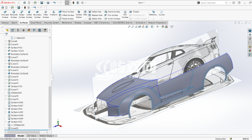 nissan GTR汽车空壳模型缩略图