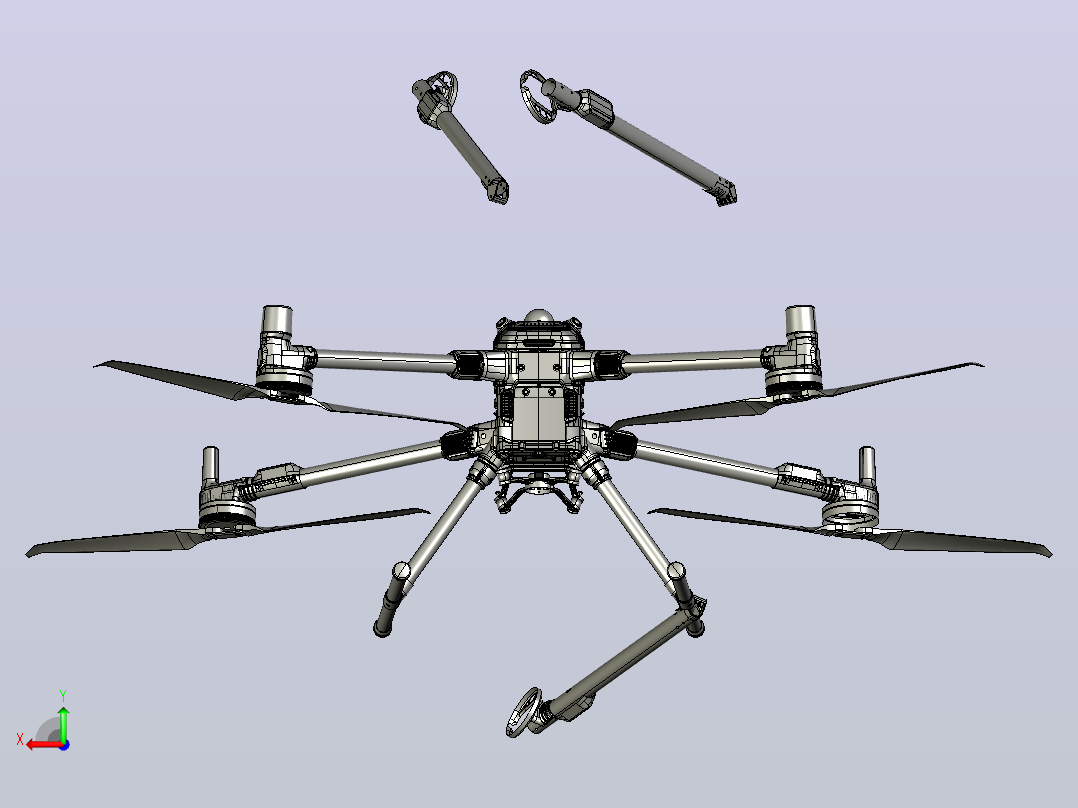 行业级无人机DJI Matrice 400后视图