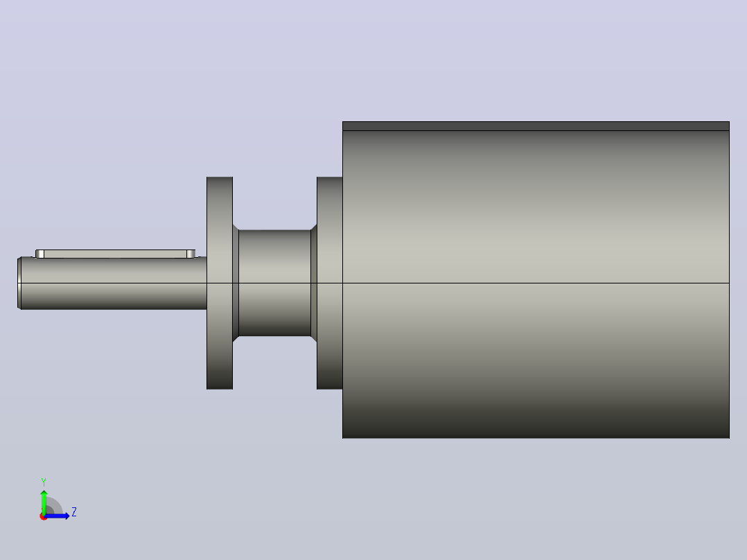 YB180XEB315RP-RV050-C1 YB180不锈钢全包头部驱动左视图
