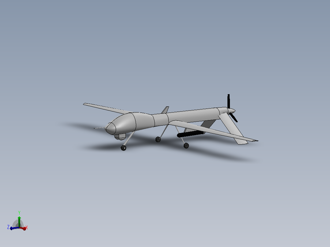 MQ-9无人机 通用原子MQ 1普雷达托主视图