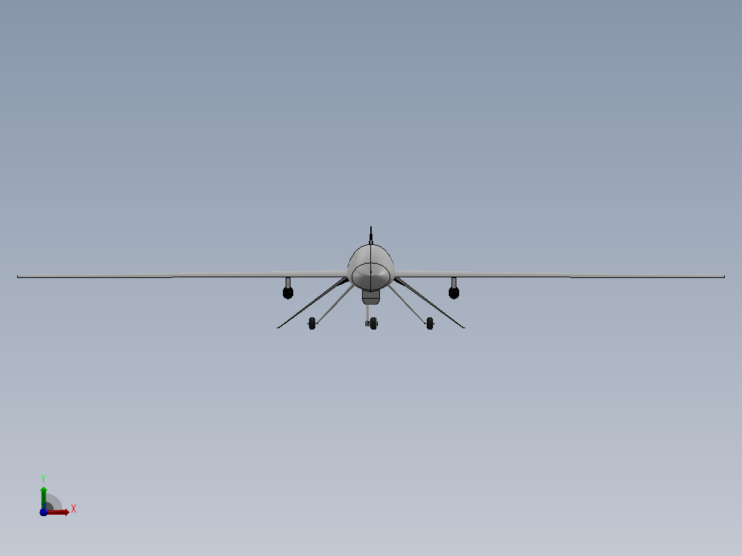 MQ-9无人机 通用原子MQ 1普雷达托前视图