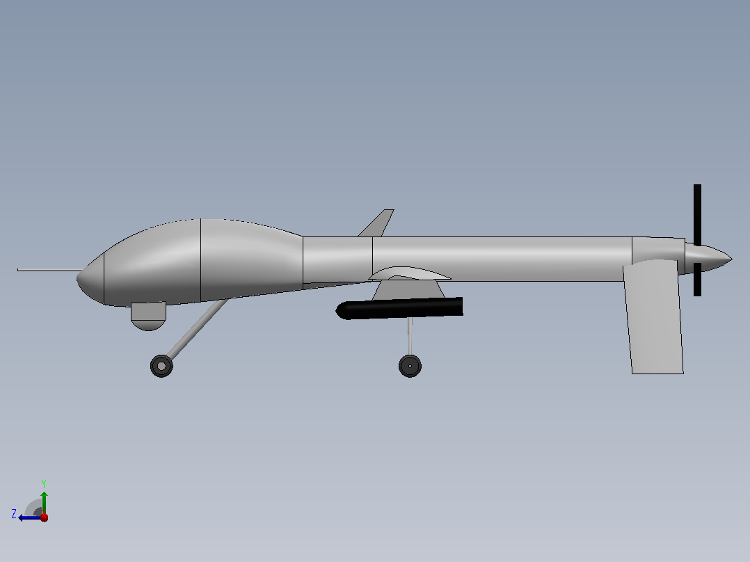 MQ-9无人机 通用原子MQ 1普雷达托右视图