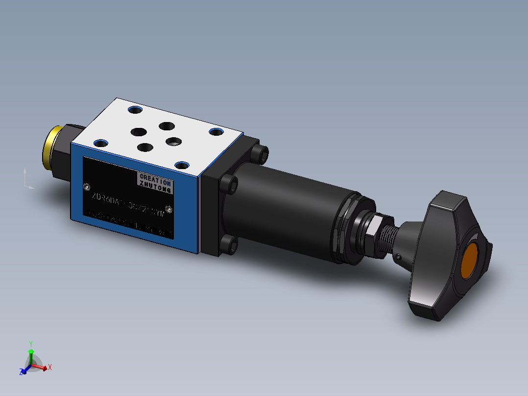 ZDR6D-A1M 叠加式直动减压阀主视图