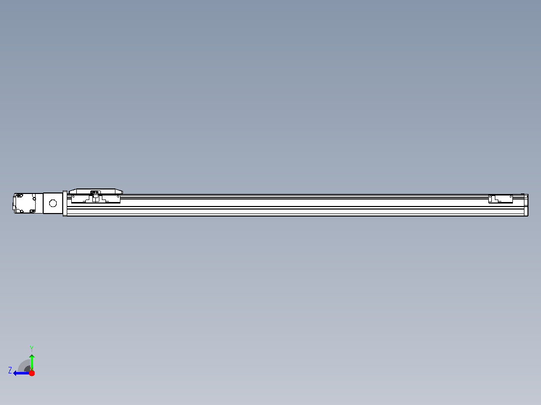 机器人皮带驱动直线轴TPA-GCB-50-P42-L850-QL-M10-N3右视图
