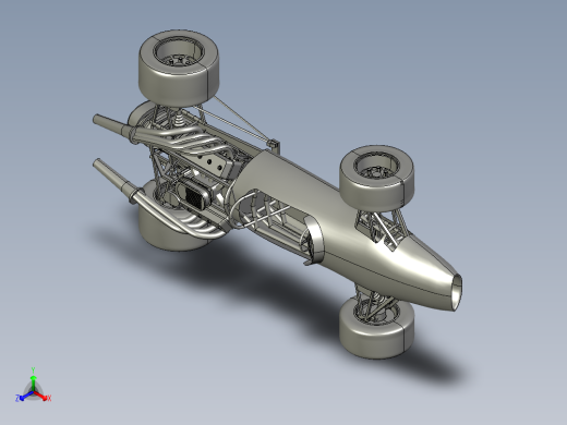 开轮式赛车造型