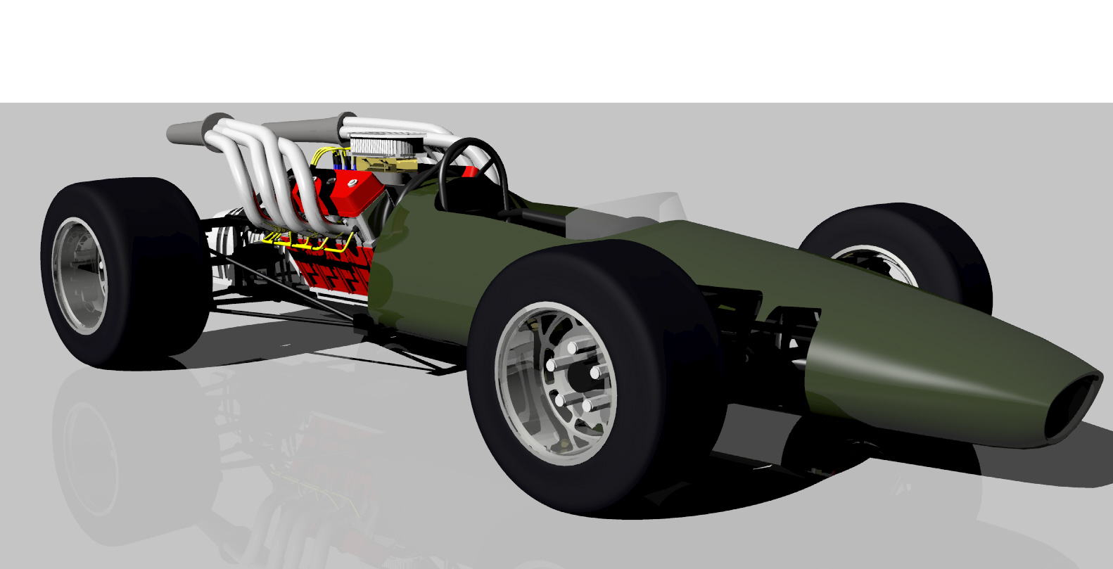 开轮式赛车造型
