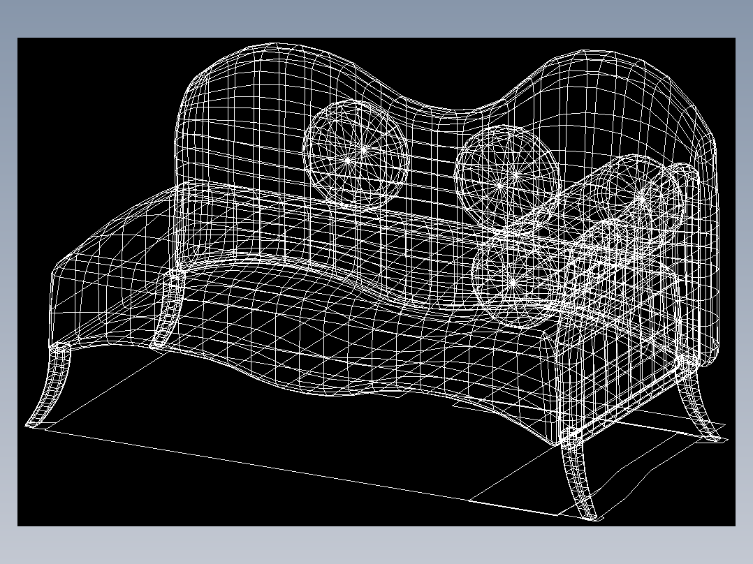 室内家具和灯具等的模型十二-K-S39
